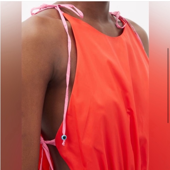 NWT STAUD Minerva Dress in Red/Pink Women’s Size Medium - Picture 2 of 13